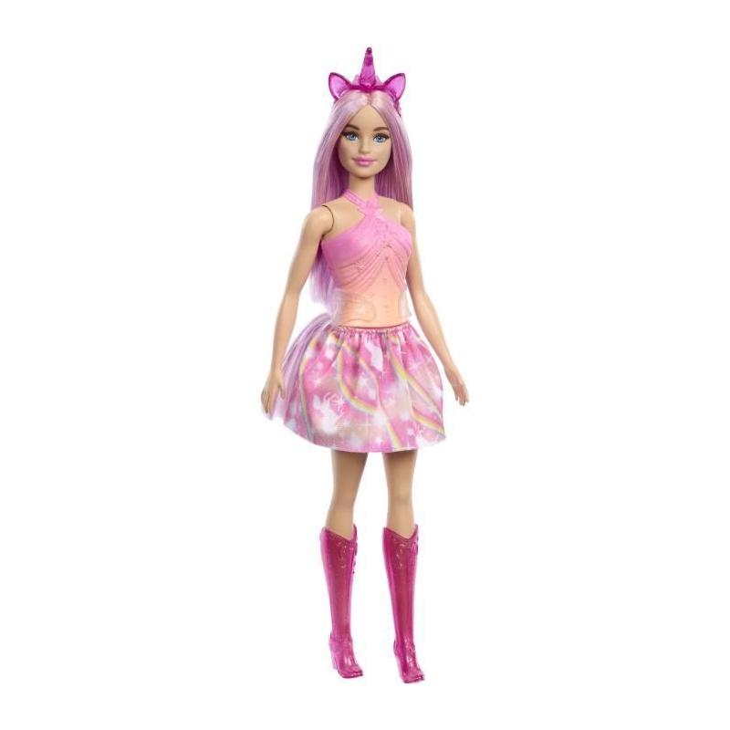Poupées Licorne Barbie: Cheveux Fantaisie & Tenues Dégradées HRR13
