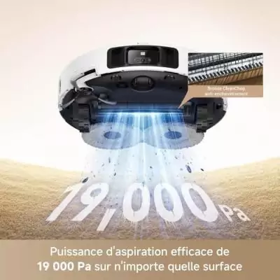 Aspirateur Robot MOVA P50 Pro Ultra avec Station - 19 000 Pa - Brosse anti-enchevêtrement