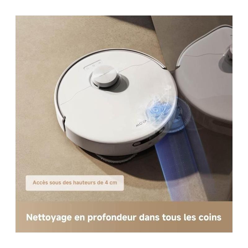 Aspirateur Robot MOVA P50 Pro Ultra avec Station - 19 000 Pa - Brosse anti-enchevêtrement