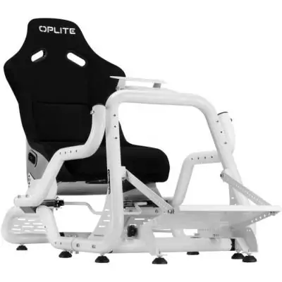 Cockpit de simulation OPLITE GTR S8 Blanc - Simracing performance