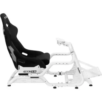 Cockpit de simulation OPLITE GTR S8 Blanc - Simracing performance