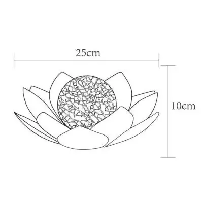Décoration lumineuse extérieure: Nénuphar solaire GALIX - 25 cm - 7 Lumens