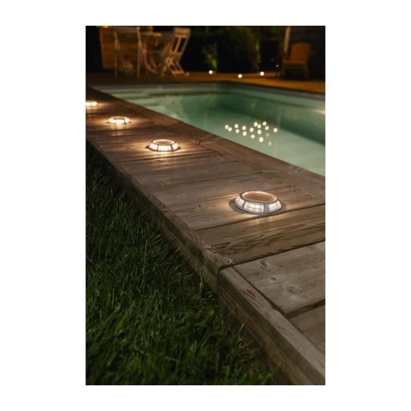 Spot solaire en aluminium 15 lumens blanc chaud - GALIX - Éclairage extérieur