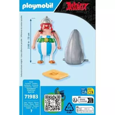 Playmobil 71983 Astérix : Obélix et son ménhir - Figurine miniature univers miniaturisé