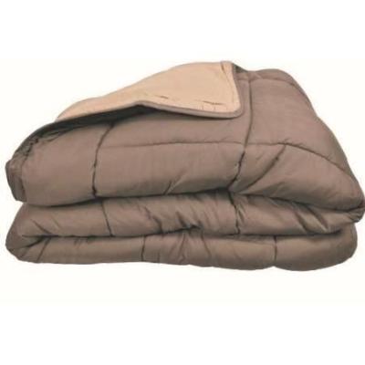 Couette chaude Microfibre 400g/m² Taupe & Lin 240x260cm - Confort d'hiver