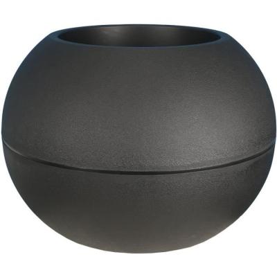Pot de fleurs Boule noir - D50 - design moderne