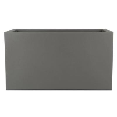 Bac à fleurs RIVIERA Granit - 80x40 cm - Gris
