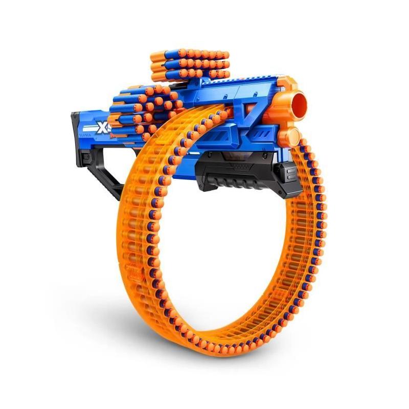 Blaster Rotatif ZURU XSHOT Insanity Mad Mega Barrel - 72 fléchettes, portée 27m