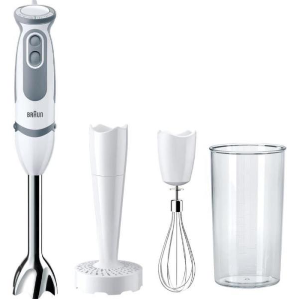 Mixeur - BRAUN - MQ5207WH - 1000 W - 600 ml - Gris / Blanc