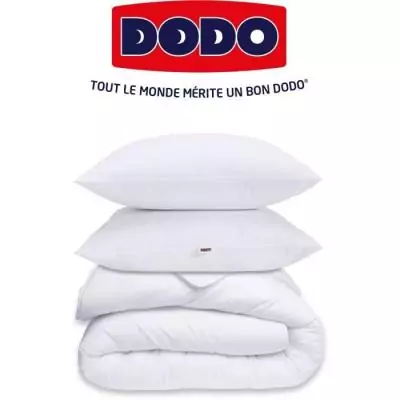Pack couette 220x240 cm + 2 oreillers 60x60 cm - Blanc immaculé Pack couette 220x240 cm + 2 oreillers 60x60 cm - Blanc immaculé