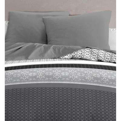 Lot de 2 taies d'oreiller - HOME LINGE PASSION - Gris anthracite