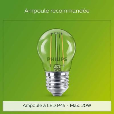 Applique extérieure PHILIPS Utrecht - Design contemporain - Gris - LED 20W