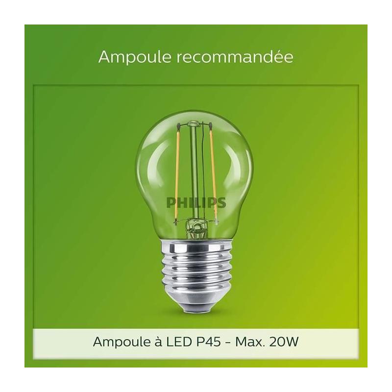Applique extérieure PHILIPS Utrecht - Design contemporain - Gris - LED 20W