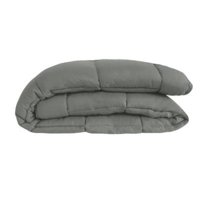 Couette chaude Microfibre 400g/m² Gris & Argent 140x200cm - Confort optimal