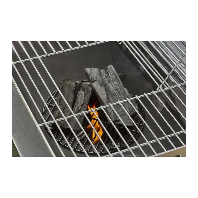 Barbecue au charbon de bois COOK'IN GARDEN EASY 60 - Noir - Compact et Facile à Utiliser