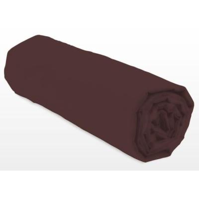 Drap-housse Marron 160x200+35 cm - Plus responsable