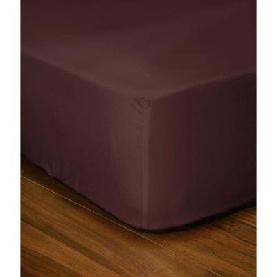 Drap-housse Marron 160x200+35 cm - Plus responsable