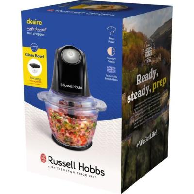 Hachoir électrique compact - RUSSEL HOBBS - Noir - 200 W