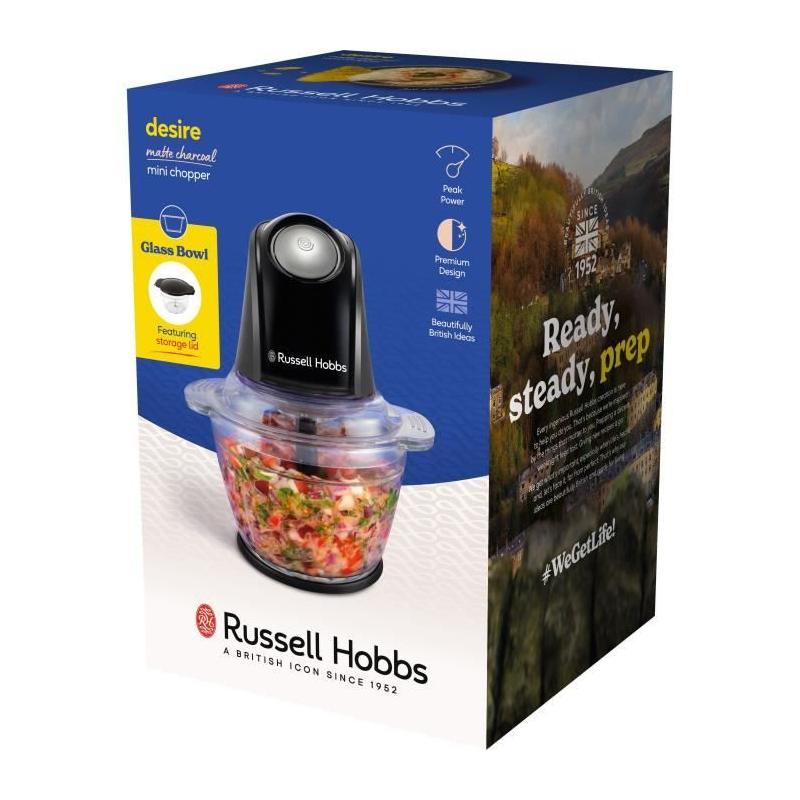Hachoir électrique compact - RUSSEL HOBBS - Noir - 200 W