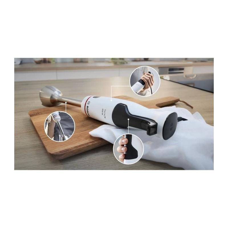 Mixeur plongeant Bosch ErgoMaster MSM4W410 - Puissant moteur 800W