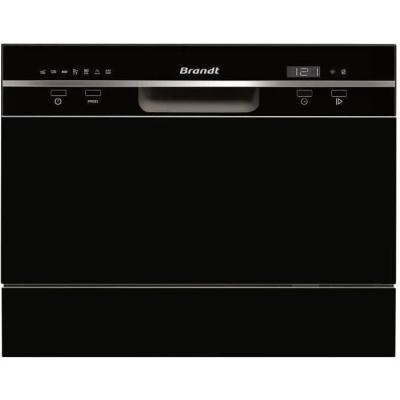 Lave-vaisselle compact Brandt DFC6519B - Induction - 6 couverts - Noir
