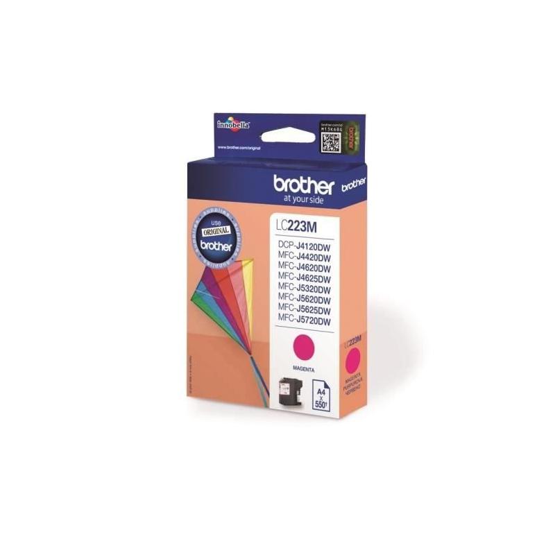 Cartouche d'encre Magenta Brother LC223M - Dimensions compactes