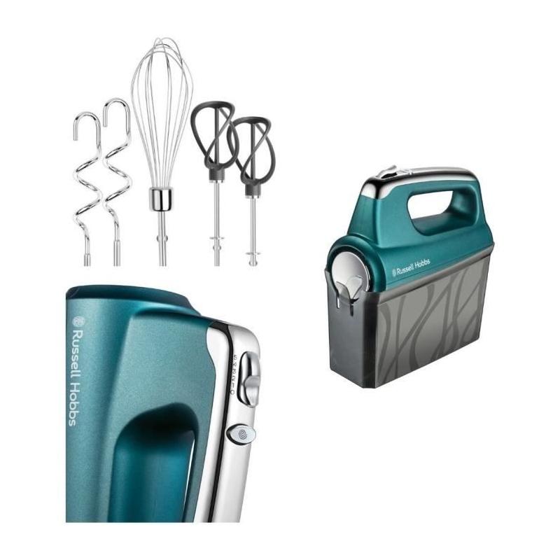 Batteur Mixeur Swirl - Russell Hobbs - 5 Vitesses - Turquoise