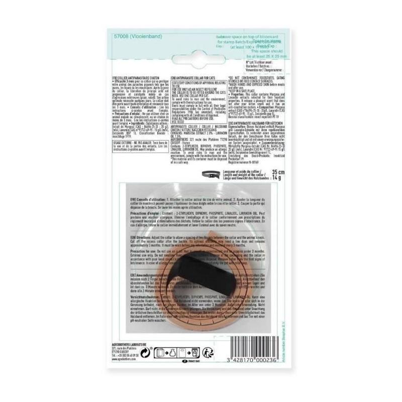 Collier Anti-Puces et Anti-tiques Chaton - Protection Complète