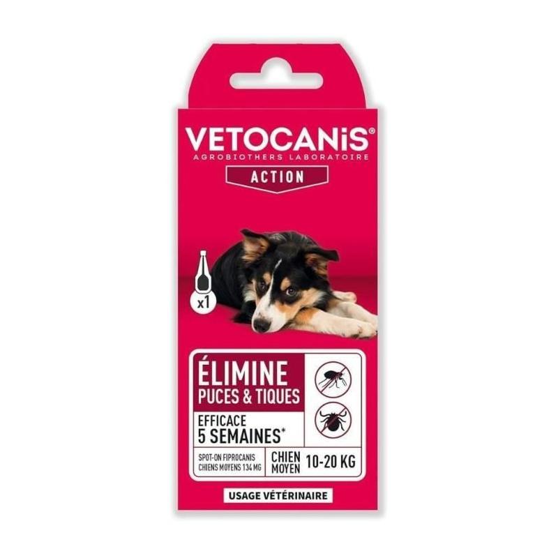 Protégez votre chien avec VETOCANIS Pipette Spot-on Fipronil