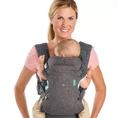 Porte bébé Flip ergonomique 4 en 1 gris - INFANTINO - Pratique et confortable
