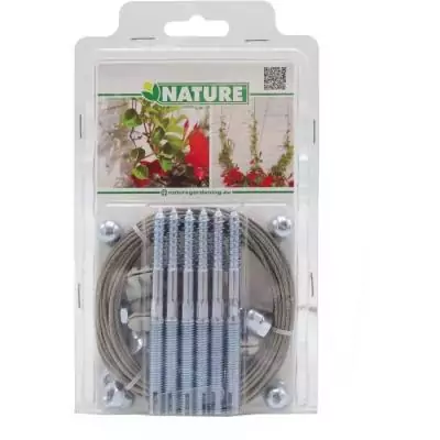 Treillis métallique NATURE - Kit de palissage plantes grimpantes - Ø1,8 mm x 10 m Treillis métallique NATURE - Kit de palissage plantes grimpantes - Ø1,8 mm x 10 m
