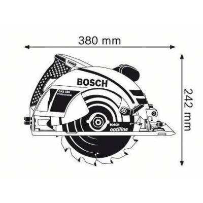 Scie circulaire Bosch Professional GKS 190, 1400W - Compacte et puissante