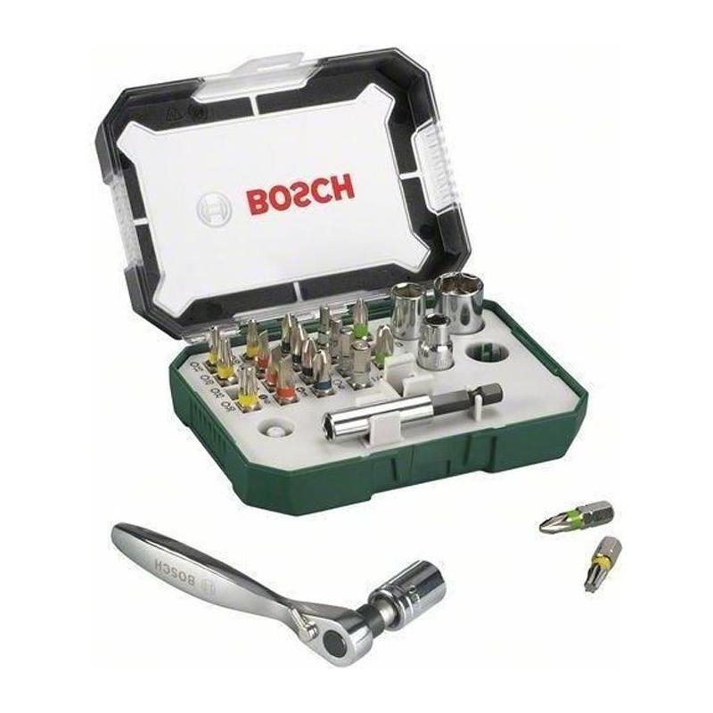 Ensemble de vissage Bosch 26 pièces avec cliquet