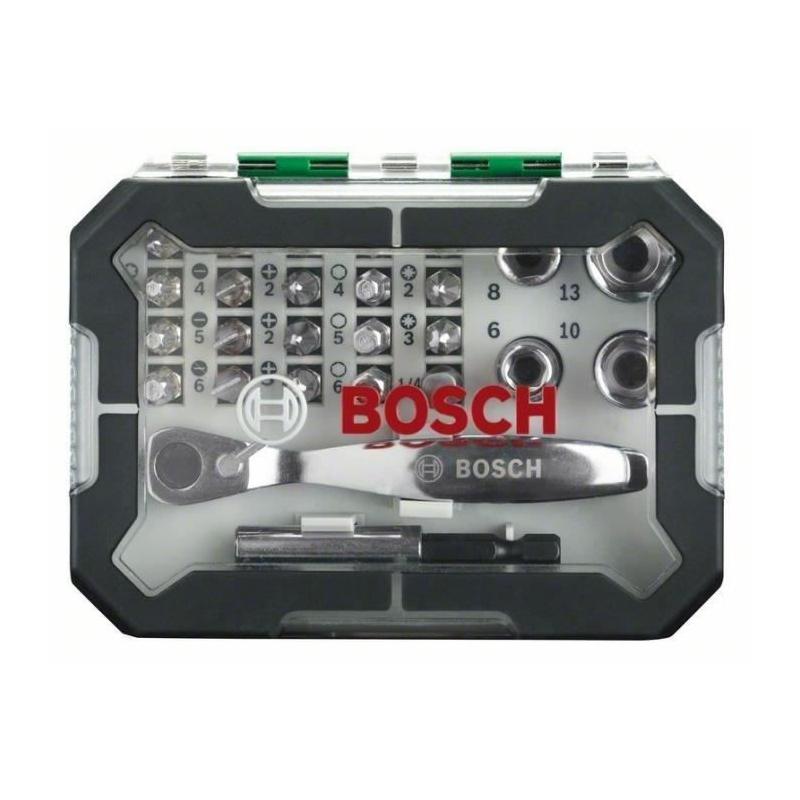Ensemble de vissage Bosch 26 pièces avec cliquet
