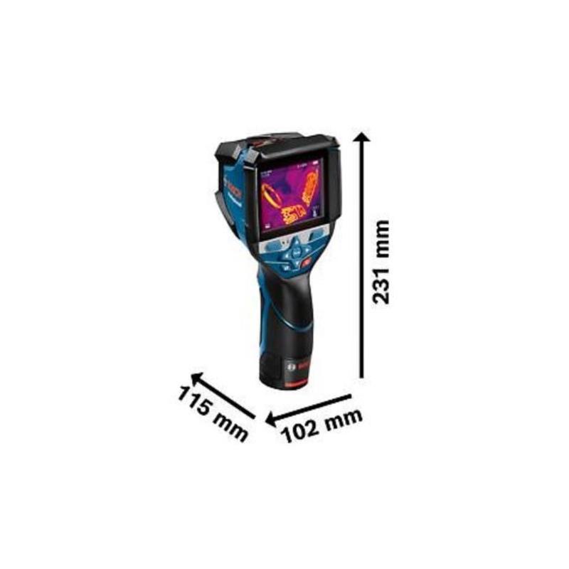 Caméra thermique Bosch GTC 600 C - Haute résolution, batterie 12V 2,0Ah