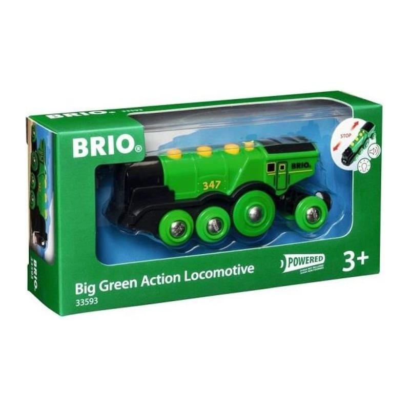 Locomotive Verte Puissante à Piles - BRIO - Circuit de train en bois