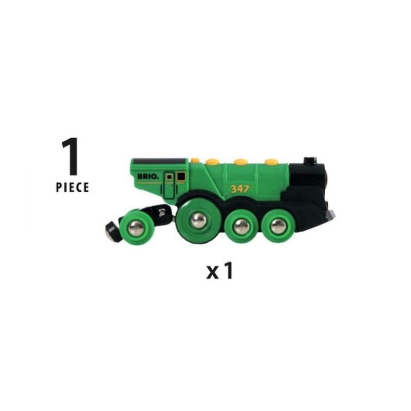 Locomotive Verte Puissante à Piles - BRIO - Circuit de train en bois