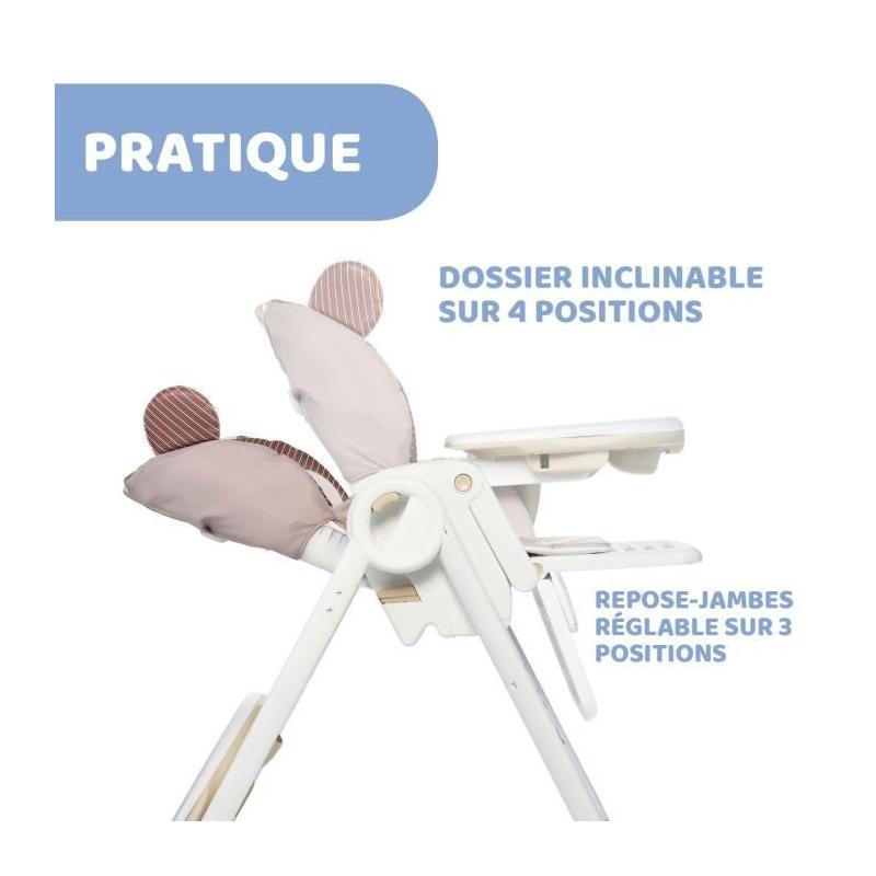 Chicco Chaise Haute Polly 2 Start Monkey - Confortable et pratique