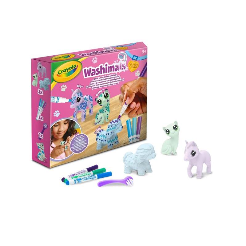 Coffret créatif Washimals Crayola - 3 animaux pastel - 3 ans et plus