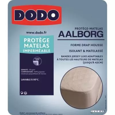Protégez votre matelas avec le DODO Protege matelas Aalborg 160x200 cm Protégez votre matelas avec le DODO Protege matelas Aalborg 160x200 cm