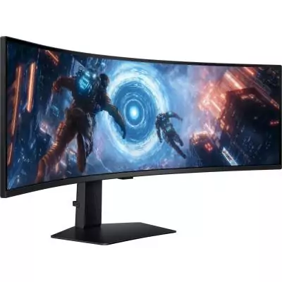 Ecran PC Gamer incurvé - SAMSUNG - 49'' - 5K Dual QHD - 144Hz - Dalle VA - 1ms - Ajustable en hauteur - Odyssey G91F Ecran PC Gamer incurvé - SAMSUNG - 49'' - 5K Dual QHD - 144Hz - Dalle VA - 1ms - Ajustable en hauteur - Odyssey G91F