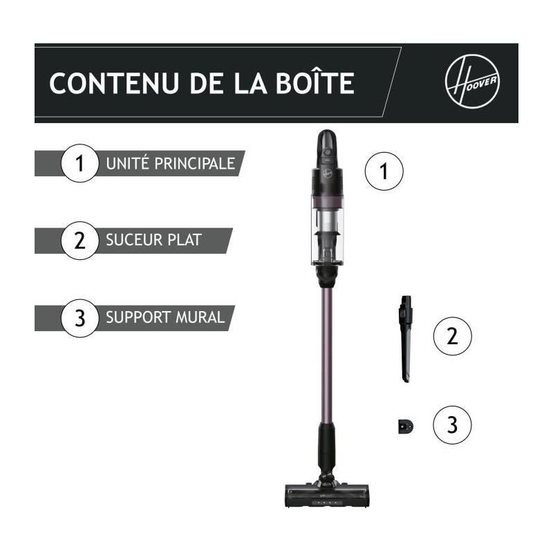 Aspirateur Balai sans fil Hoover HF1P10H - Puissant et design pour un nettoyage facile