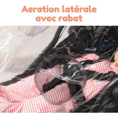 Habillage pluie universel BAMBISOL - Compact et efficace