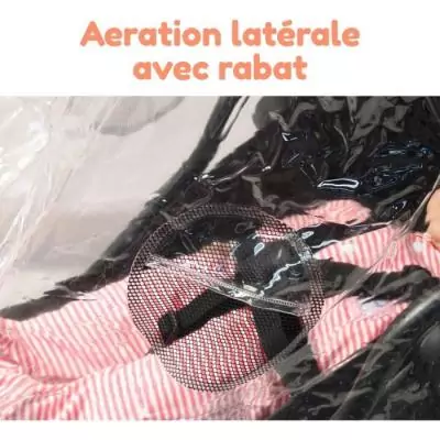 Habillage pluie universel BAMBISOL - Compact et efficace