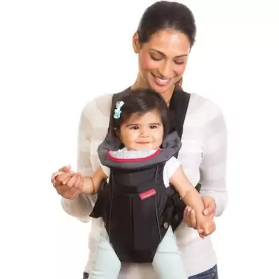 Porte-Bébé INFANTINO - Ergonomique et Stylish - Noir/Bleu