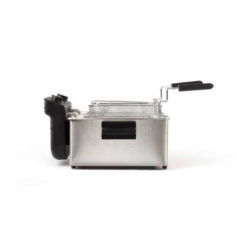 Friteuse double LIVOO DOC217 - 2 x 3 L - Inox 3300W - Noir + Gris