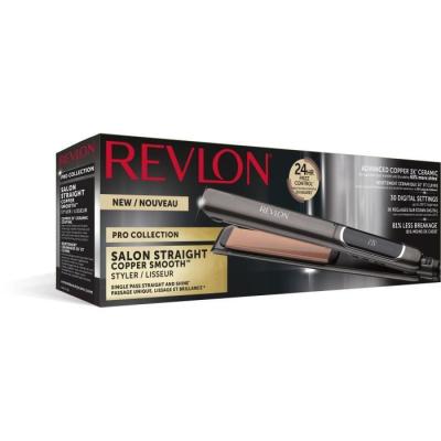 Lisseur REVLON Salon Straight Copper Smoth Styler RVST2175E - Plaque Céramique