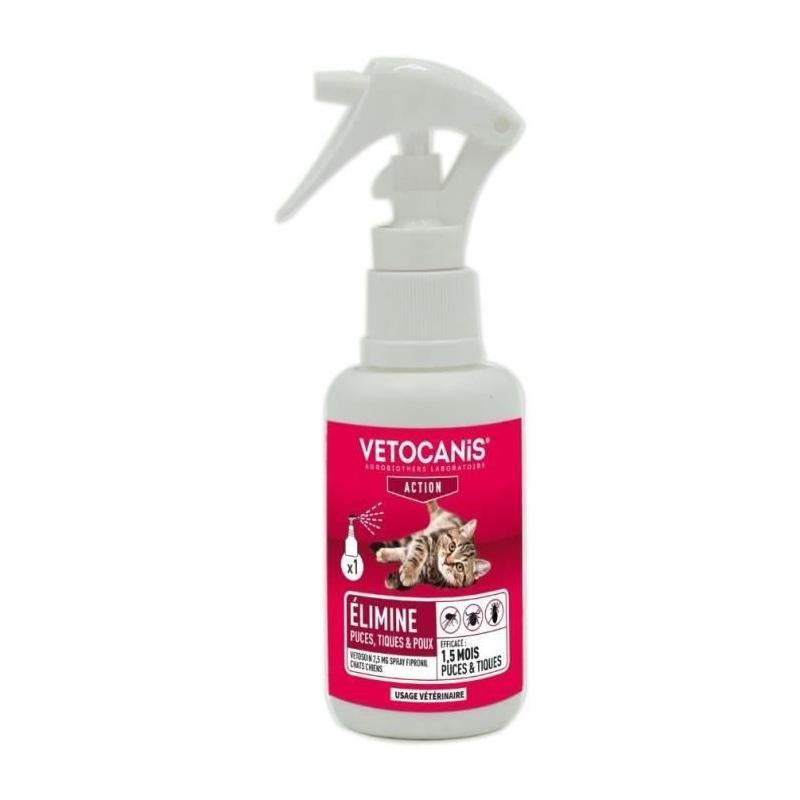 Spray antiparasitaire efficace pour chiens et chats - 100 ml