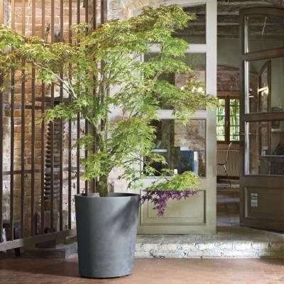 Pot de fleur DEROMA Millennium R Ashgrey - Réservoir d'eau - 53 cm