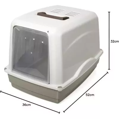 Bac à litière pour chat AIMÉ - Vicky: design compact 